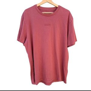 All Saints Opposition SS Crew T Shirt Medium  Oversized Fit Salmon red NWOT men
